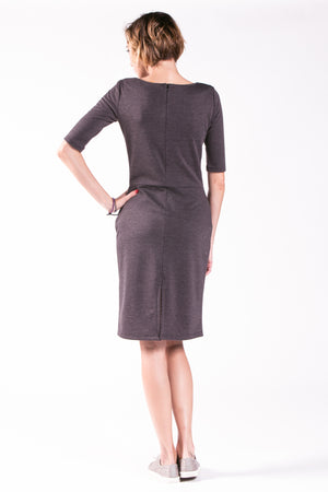 Lulu Ponte Dress with Front Pockets