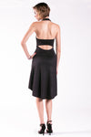 black halter tango dress 