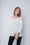 Quarter Sleeve Dolman Top in Ultra Soft Cashmere Feel and Lightweight Jersey.
