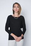 Quarter Sleeve Dolman Top in Ultra Soft Cashmere Feel and Lightweight Jersey.