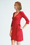 Signature Amanda Ballet-Inspired Wrap Dress in Stretchable Jersey